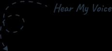 Hear My Voice with decorative arrow